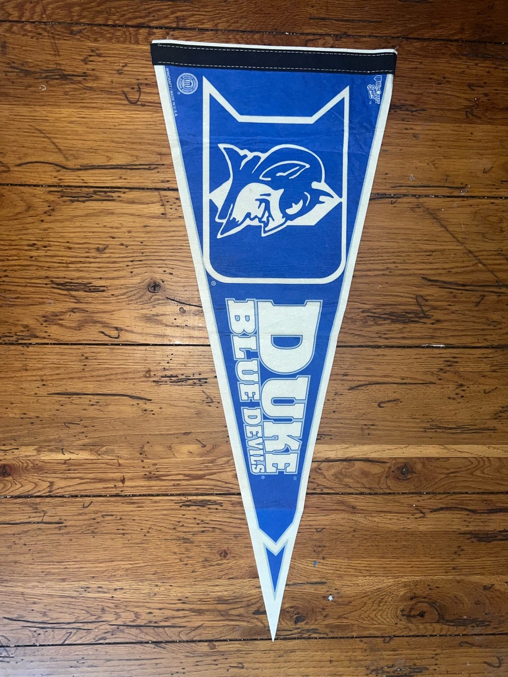 Duke Blue Devils Vintage Pennant - Blue & White